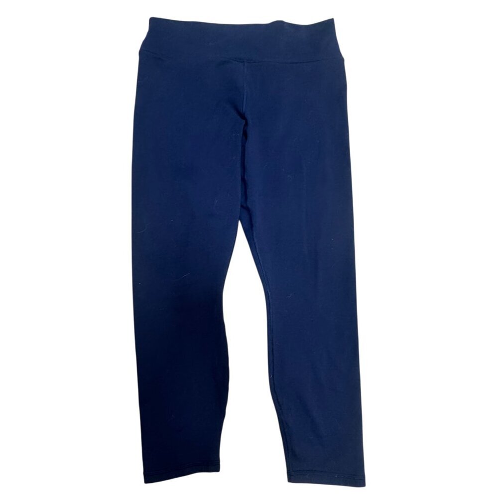 Fabletics PowerHold Cropped Leggings Navy Blue - See Measurements - VGUC